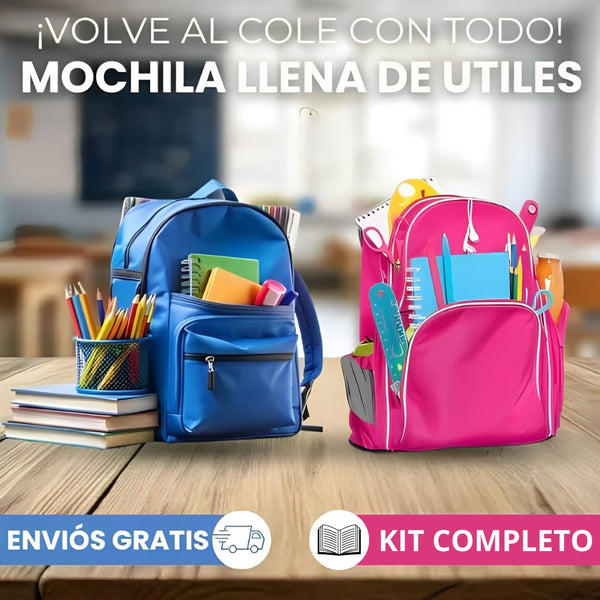 Mochila Escolar - EDICIÓN ESPECIAL REGRESO A CLASES 🔥📦❓