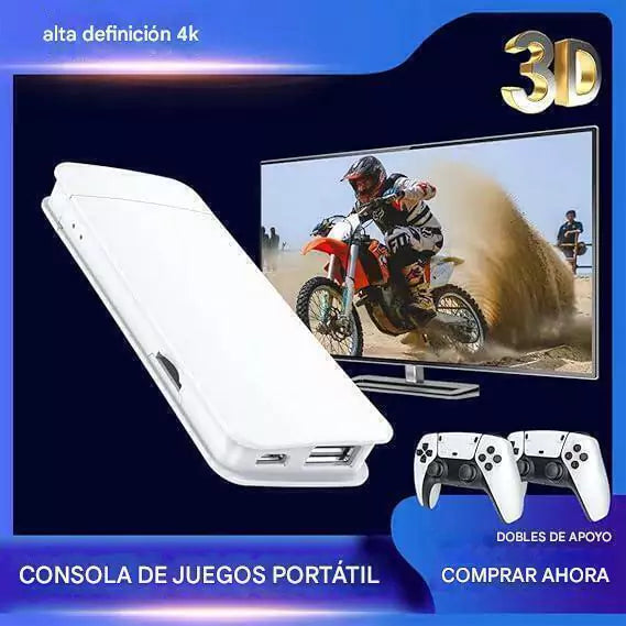 Game Stick™ 4k PRO + 2 Joystick PS5 Con 20.000 Mil Juegos (Envío Gratis)